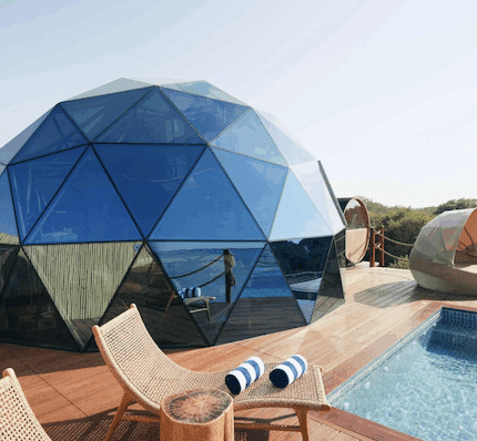 dôme géodésique habitable