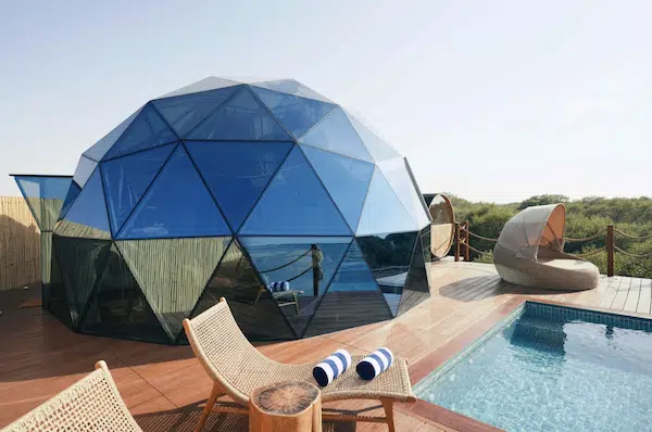 dôme géodésique habitable
